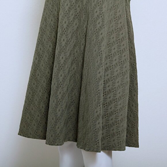 Athleta Textured Olive Sleeveless Dress - Picture 4 of 10